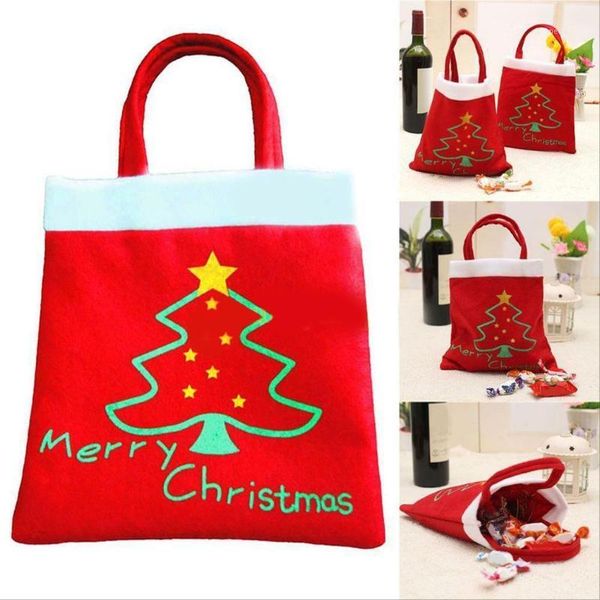 

gift wrap xmas bags merry christmas candy bag wedding party red decorative holder1