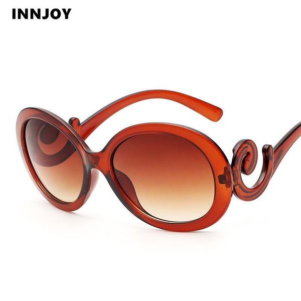 

sunglasses fashion round women vintage big size oval sun glasses for designer clouds frame eyewear gafas, White;black
