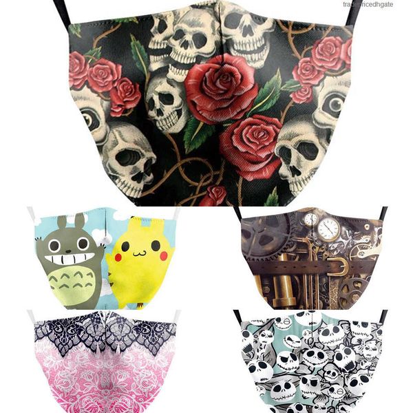 

unicorn face masks big fabric print anti mouth cover reusable protection dust 22hp