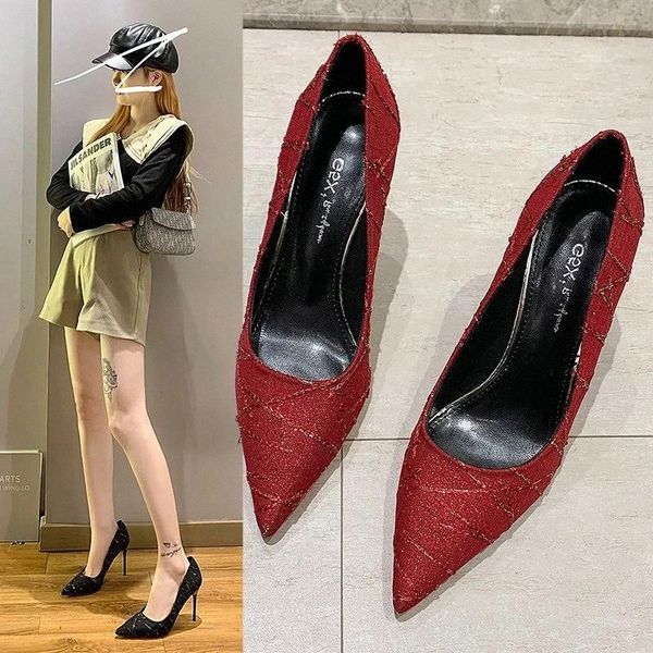 

womens pumps shoes spring autumn femmes high heels platform pointed toe wedding party chaussures zapatos mujer #jk1j, Black
