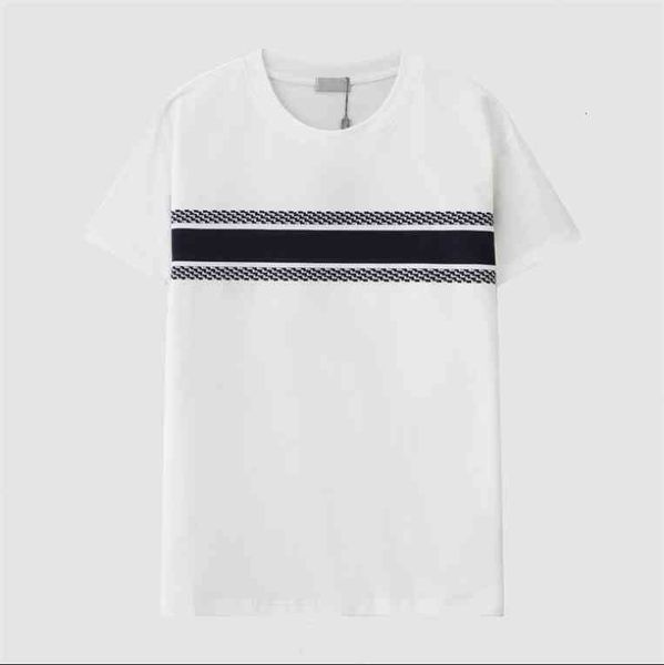 

men's t-shirts fashion 21ss summer casual high-end designer t shirt short sleeve round colour cotton 4 colors women's t-shirt bc7i, White;black