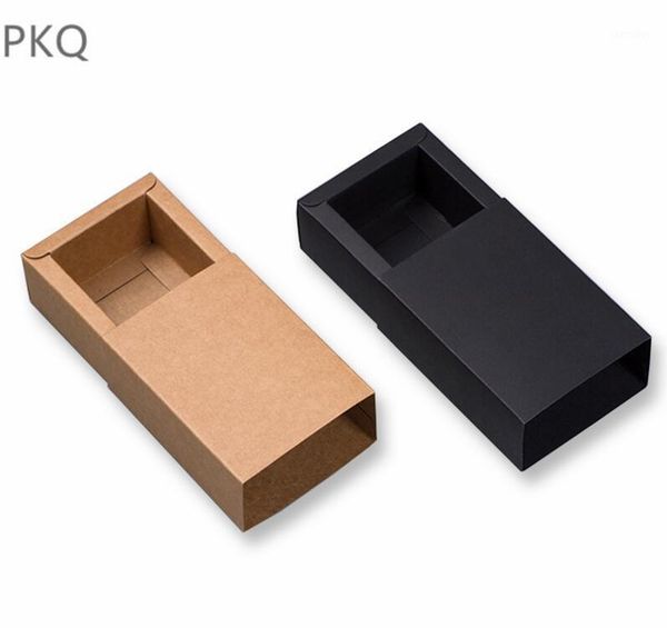 

gift wrap 12 sizes 10pcs large black kraft paper box small cardboard drawer size white for t shirt1