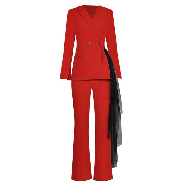 

new women fashion pants set two pieces trousers suit, Gray