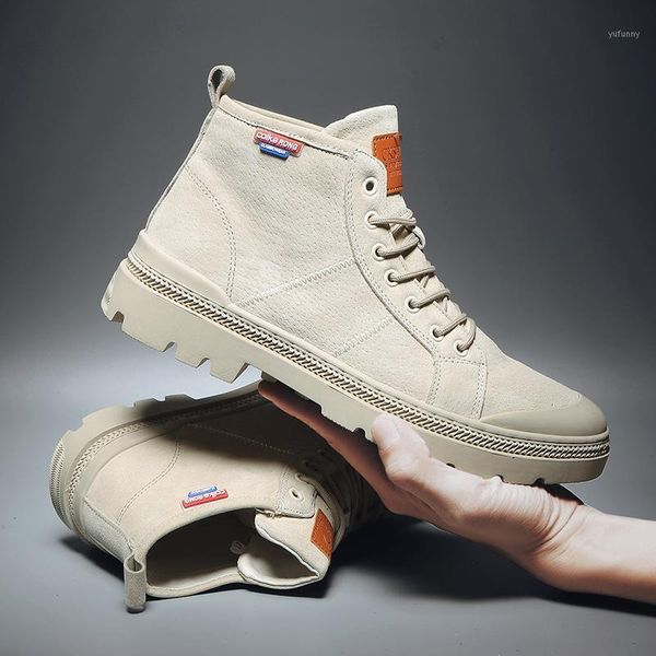 

boots 2021 retro men's to help comfortable winter anti-slip black color boots1