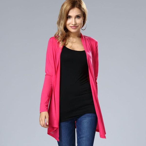 

vogue new nice autumn coat for women clothing fashion open stitch harajuku long cardigan casual solid ladies poncho gift, Tan;black