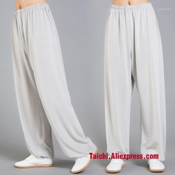 

martial arts pants tai chi art yoga wu shu ,icesilk fabric1, Black;red