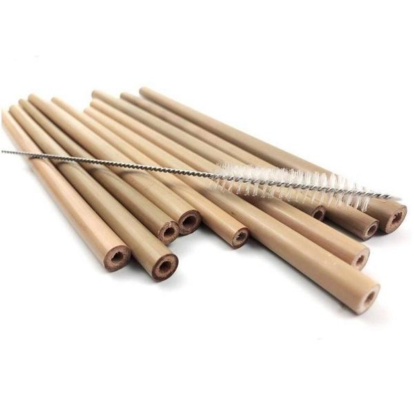 

bamboo straws bamboo drinking straw reusable eco friendly handcrafted natural drinking straws and cleaning brush 200pcs bqwub