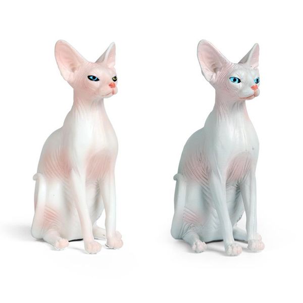 

hairless cat collectible plastic animal home decor accessories crafts statue