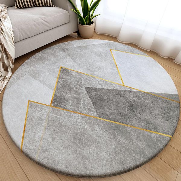 

nordic thick round carpet and rug for home living room modern large coffee table floor mat computer chair rug baby round carpet