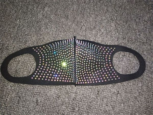 

rhinestone factory designer us stock face bling women masks protective dustproof washable reuseable facemask fashion parebw4