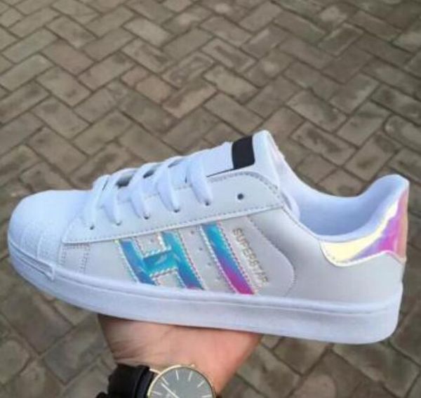 

new spring and autumn fashion men women superstar shoes golden size 36-45 skateboarding shoes flat shoes, Black