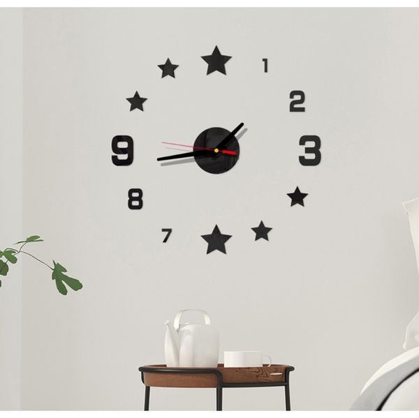 

3d luminous real big wall clock rushed mirror wall sticker diy living room home decor watches quartz large wall clocks 8 bbyoxv