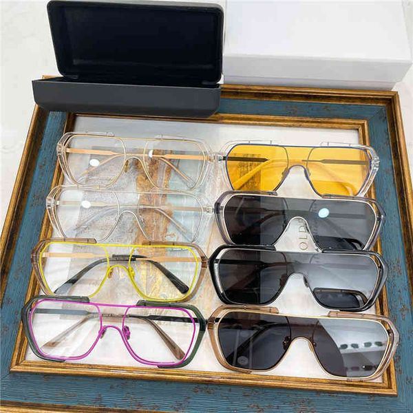 

2022 factory wholesale trend partner chen weiting liu sijian same sunglasses integrated sunglasses goggles, White;black