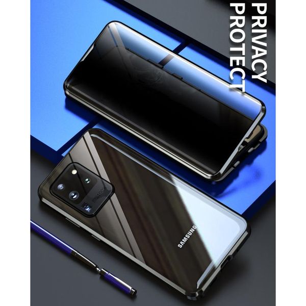 

360 anti peeping privacy magnetic case for samsung galaxy s20 s10 s9 s8 plus s20 fe ultra note 2 wmttwo