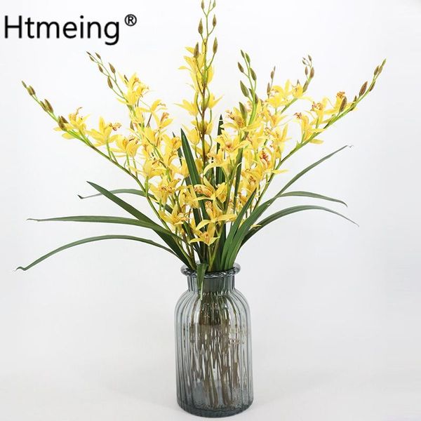 

decorative flowers & wreaths luxury artificial cymbidium orchid stem wedding for bouquets and floral arrangements diy wreath centerpieces de