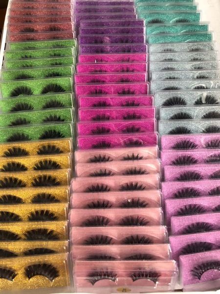 

large stock wholesale 3d faux mink eyelashes beautiful lashes 10styles volume dramatic lashes seller delivery