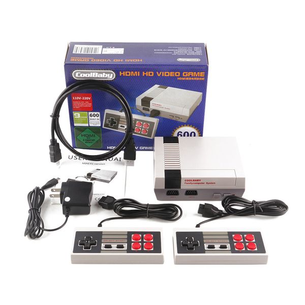

coolbaby tv out retro classic game tv видео портативная игровая игра консоль встроенные 600 классические игры с коробкой