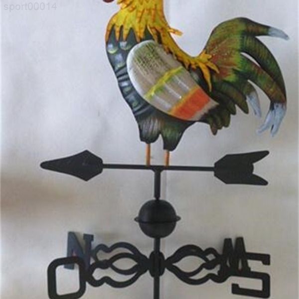 

decorations super big wind vane .european painting style classical garden flower village rooster weathervane double