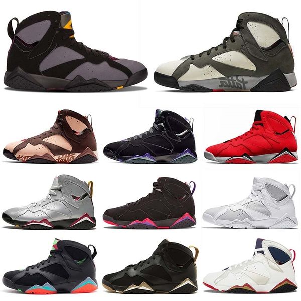 

2019 mens basketballl shoes jumpman 7 fadeaway 7s reflective of a champion icicle ray allen barcelona nights bordeaux trainers sport shoes