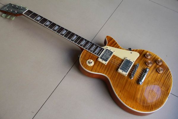 Guitars all'ingrosso, modello standard Chitarra elettrica di alta qualità nella radice di birra Brown Burst 120105