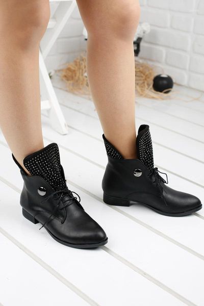 

boots ayakland femin 632 daily thermo soles lady skin shoes1, Black