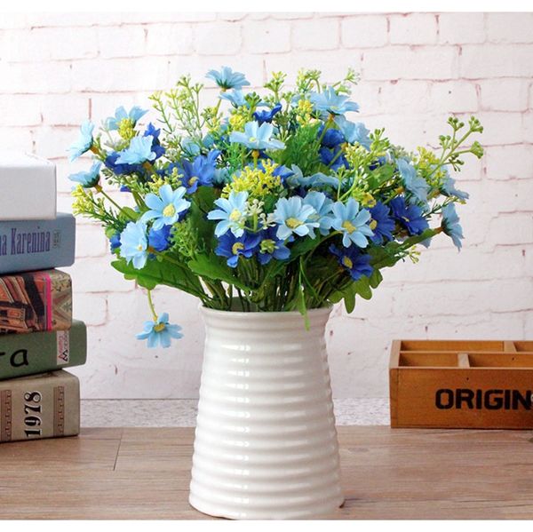 

1 букет 28 голова cineraria искусственный цветок букет домашний офис декор шелк магазин искусственный декоративный крытый открытый a12150 f