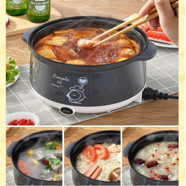 

electric skillets 220v household mini multi cooker non-stick pot cooking for frying steaming eu/au/uk/us high quality