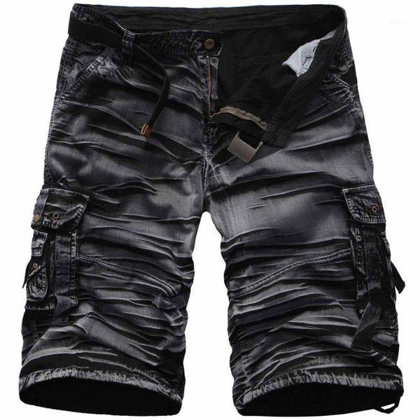 

mixcubic 2020 england style summer cool camouflage cargo shorts men casual loose camouflage printed overalls shorts size 29-381, White;black