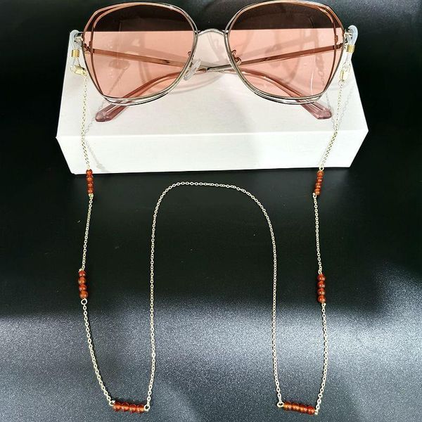 

2021 new non slip gold color freshwater pearl sunglasses chain women mask chain holder lanyard neck strap accessories h bbynxf