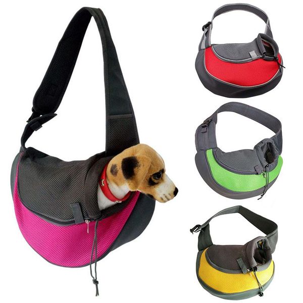 

dropshipping pet transport cat puppy small animal dog carrier sling mesh front travel shoulder bag backpack dog accessories