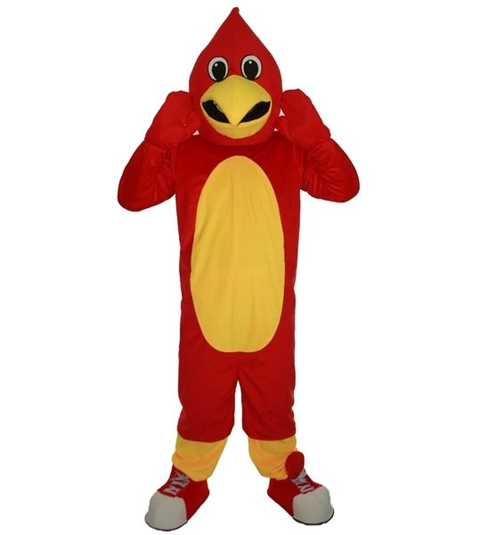 

2019 new red bird mascot costumes for adults circus christmas halloween outfit fancy dress suit ing, Red;yellow