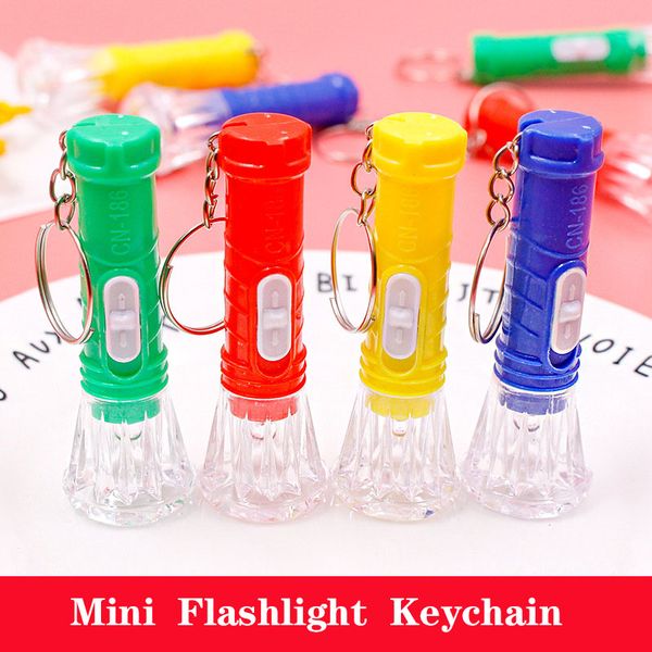 

transparent mini flashlight electronic luminous portable flashlight kids prizes customized small gifts wholesale