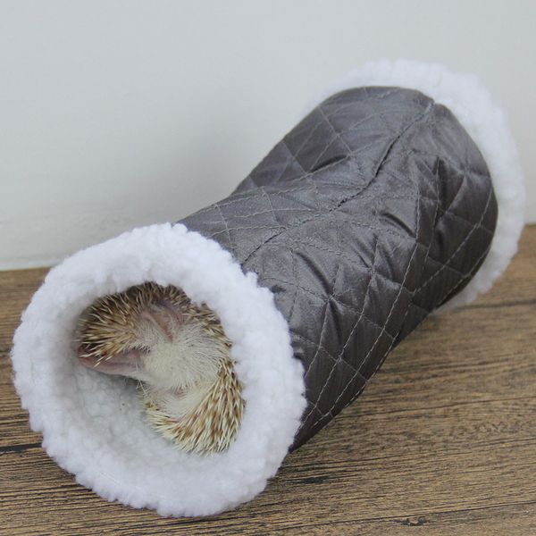 

fun rabbit tunnel 2pcs warm hamster pet ferret guinea pig play toy gray+red