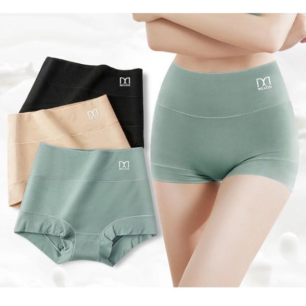 

women's close-fitting ice silk underwear antibacterial high-waist breathable underwear soft female hip women's summer set1, Black;pink