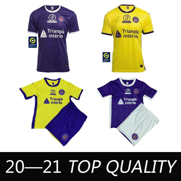 

new 20 21 fc toulouse soccer jerseys home away third 2020 sangare 17 diakite 19 kone 34 gradel 7 said 25 sylla 12 jersey football shirts, Black;yellow