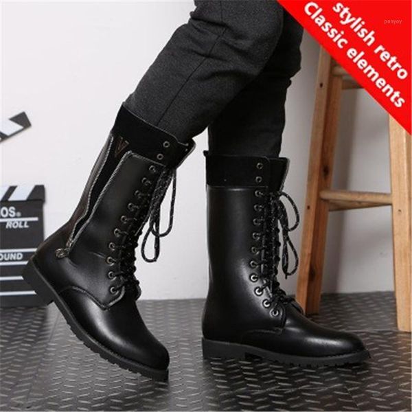 

37-46 boots men fashion 2019 comfortable boots leather #2011, Black
