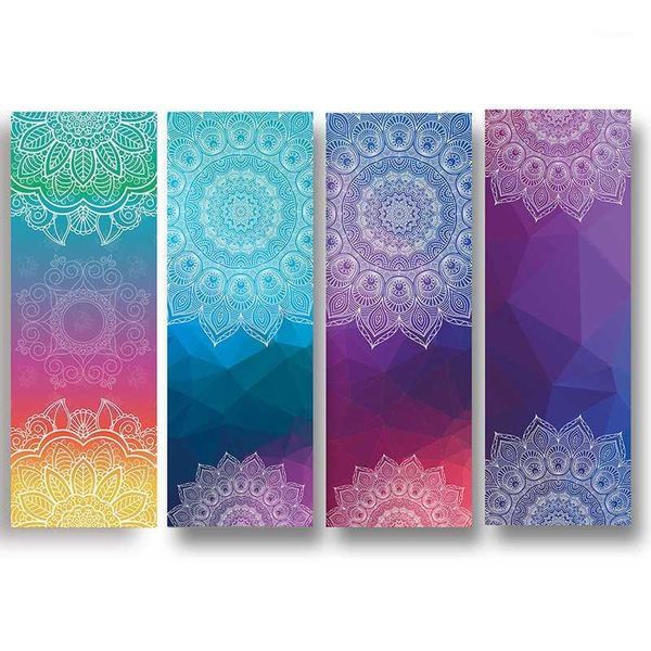 

yoga mats women printing towel line non-slip exercise mat superfine fiber board fitness workout with yoga1
