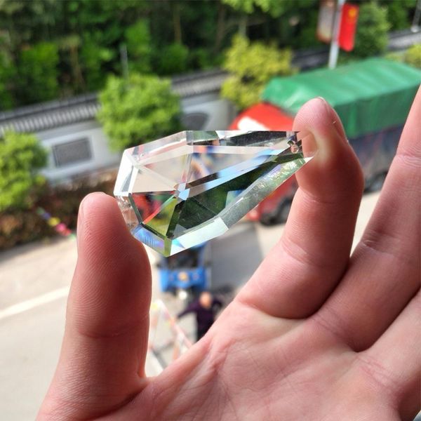 

new arrival 5pc water drop cystal pendant diy chandelier part hanging suncatcher prism jewelry accessory craft supply 5020mm h wmtgdn