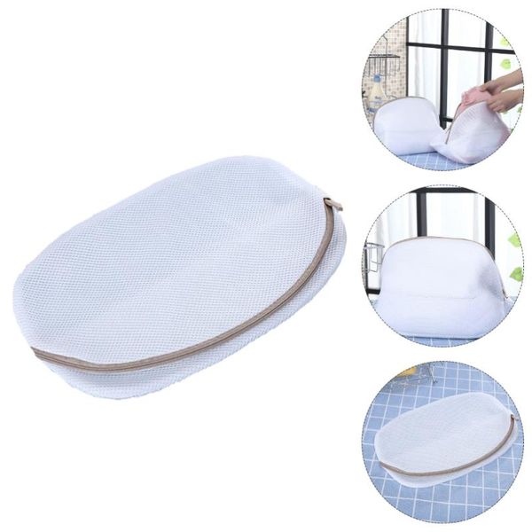 

laundry bags 2 pcs storage mesh dacron folding white reusable economical pouches travel organizers bras washin