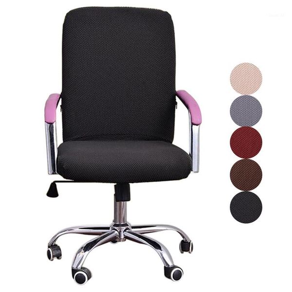 

new office chair slipcover anti-dirty cover for computer chairs removeable armchair seat cover home rotating chair protector1