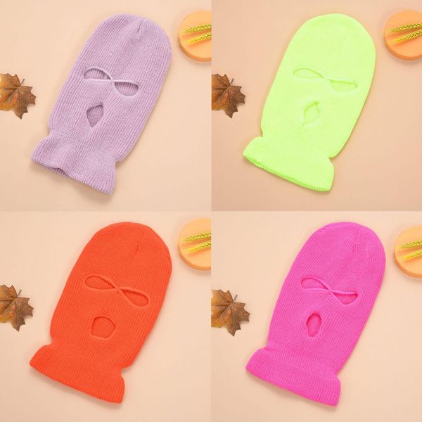 

designer mask hat winter cover neon mask green halloween caps for party motorcycle bicycle ski cycling full face cap hats beanies windproof