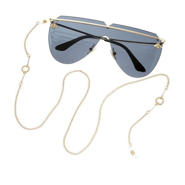 

2020 luxury chic simple casual gold color glasses chain geometric circle spectacles holder neck cord sunglasses lanyard strap h jllccq