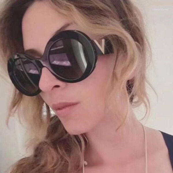 Sonnenbrille Vorhang Marke Stilvolle Retro Oval Frauen Shades 2021 Herren Luxus Brille Unisex1