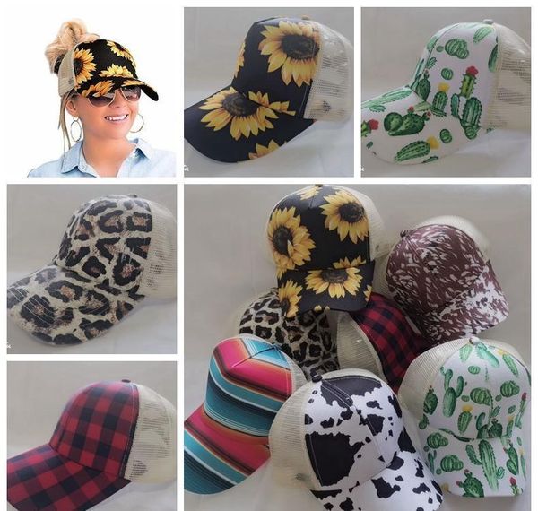 

sunflower criss cross ball cap 16 styles bufflao plaid mesh hallow out baseball caps cactus high messy buns pony jllvds bdebag