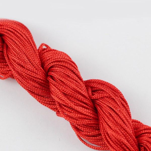 

jhnby 1mm satin rattail beading nylon chinese knot braided rope cord thread string diy necklace bracelets jewelry making finding sqcalf