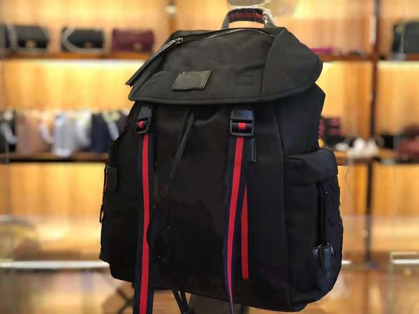 

designer design flower black large capacity backpack, oxford cloth fashion retro men's notebook backpack.
