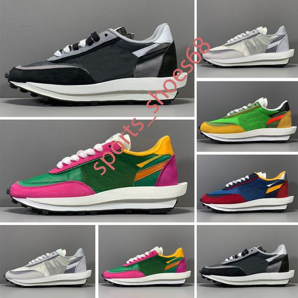 

2021 new basketball shoes waffle ldv dio chunky dunky nylon white black nyc pigeon women mens running shoes undercover daybreak sports, White;red