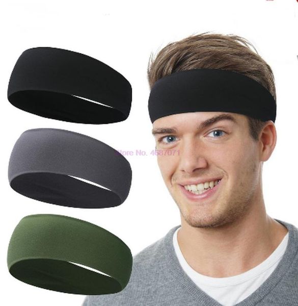 

100pcs outdoor sport fitness sweatband bike cycling workout jogging yoga headband gym headscarf tennis hair band men women, Yellow;black