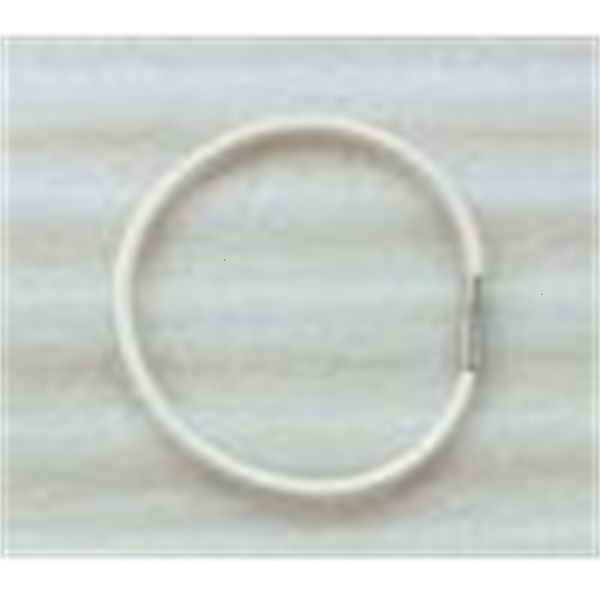 

bracelets 12pcs clasp white bayonet rubber cord silver #23489