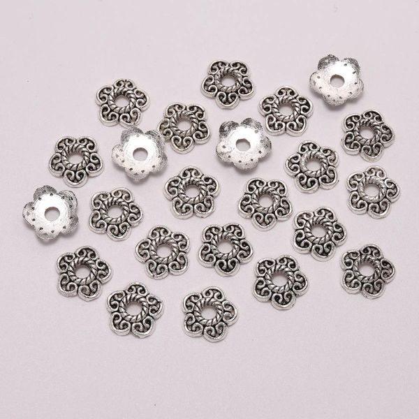 

50pcs/lot 11mm peach heart flower beads caps end receptacle flower torus spaced apart bead caps for diy jewelry making wmtyqa comb2010